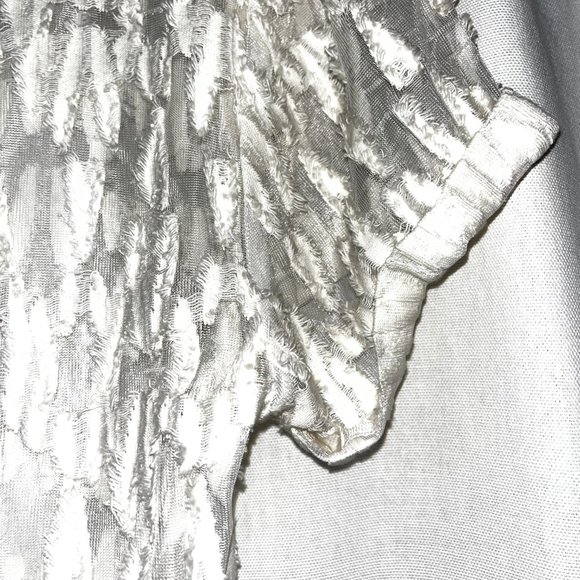 NEW MAJE Off White Cream Textured Blouse Top - Picture 3 of 4